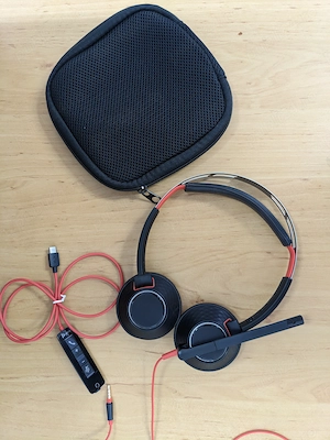 Casca Call Center Plantronics Blackwire 5220, C5220, USB-C   Jack Poly pentru Lucru de acasa Work at