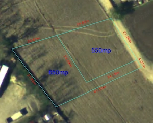 Vand 2 loturi de teren, 550 mp si 650 mp, în Brodoc, str Bârladului, Municipiul Vaslui, 