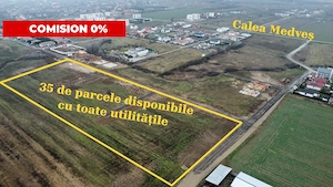 Parcela teren cu toate utilitatile si asfalt - Mosnita - Comison 0%