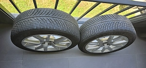 Roti Audi aliaj R18 7.5J ET 37 cu cauciucuri Michelin Pilot Alpin 5 225 50 R18 - imagine 2