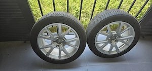 Roti Audi aliaj R18 7.5J ET 37 cu cauciucuri Michelin Pilot Alpin 5 225 50 R18 - imagine 3