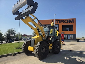 Buldoexcavator New Holland B115D, roti egale, Full option 120CP, cutie Powershift, cupa 4x1-88900eur - imagine 8
