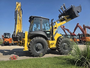 Buldoexcavator New Holland B115D, roti egale, Full option 120CP, cutie Powershift, cupa 4x1-88900eur - imagine 3