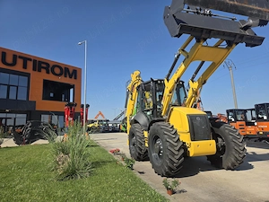 Buldoexcavator New Holland B115D, roti egale, Full option 120CP, cutie Powershift, cupa 4x1-88900eur - imagine 5