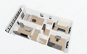 Proprietar   Apartament 3 camere DECOMANDAT, 74 mp, 2 Băi - Brasov - imagine 8
