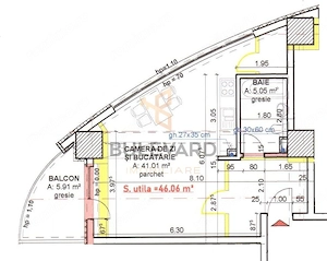 Comision 0! Apartament 1 camera bloc nou, etaj 21! - imagine 4