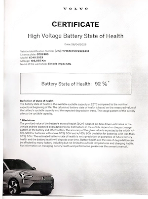 Vand Volvo XC 40 Recharge 69 kWh Single Motor Core - imagine 9