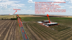 Hală industrială nouă de vânzare – Becicherecu Mic, Tims