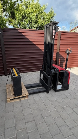 Transpalet electric Mitsubishi SBP16N, 1.6T, ridicare 4,3 m + baterie NOUĂ + încărcător - imagine 4