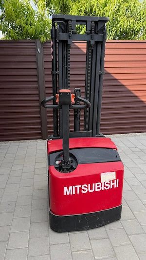 Transpalet electric Mitsubishi SBP16N, 1.6T, ridicare 4,3 m + baterie NOUĂ + încărcător - imagine 3