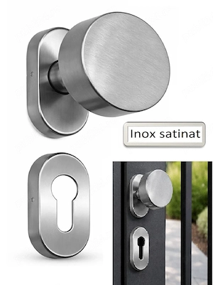 Set manere din inox satinat
