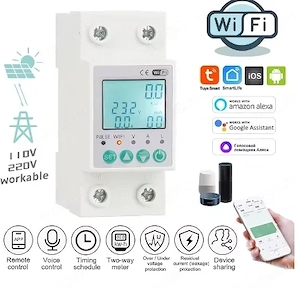 Contor - Wifi aplicatie telefon - monofazic , bidirectional, protectie suprasarcina