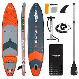 Placă gonflabilă Stand Up Paddle SUP Rebel Active, Touring, 350 cm, până la 154 kg, set complet