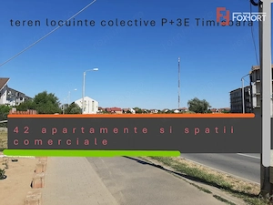 Teren S+P+3E servicii si locuinte colective, zona Braytim/Timisoara