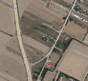 Teren Intravilan 1000 mp   Adunații-Copăceni   Deschidere 17 m-  Stradal - imagine 2
