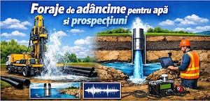 Foraje de adâncime pentru  apă și prospectiuni