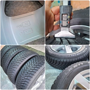 Set Roti Complete 15" 5x112 ca NOI | Anvelope FALKEN 8mm | Super Pret | Skoda VW Audi | Golf 5 / 6 / - imagine 4