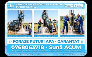 foraje puturi, denisipari si piloni