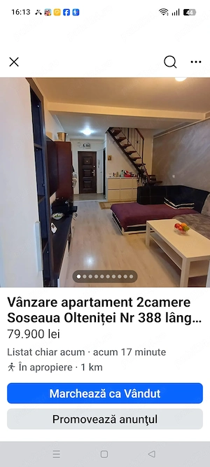 Vând apartament 2 camere