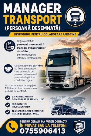 Manager Transport (Persoana Desemnata)