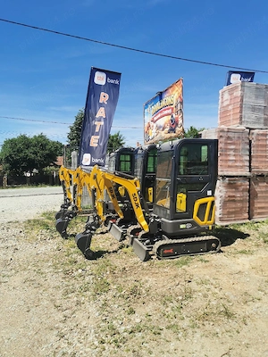Miniexcavator 1.6 t motor Kubota 