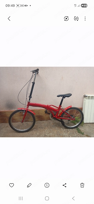 Bicicleta pliabila pentru copii adulti , cu roti de 20 inci  , in perfecta stare de functionarr