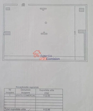 Spatiu comercial, 112mp,  zona Tg Cucu, 24euro/mp - imagine 6