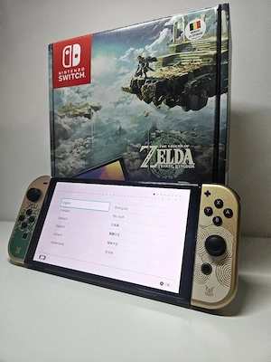 Nintendo Switch OLED - ediție Zelda: Tears of the Kingdom. Full Box