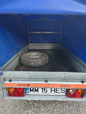 Vând remorca Tema 750kg, înmatriculată recent  - imagine 5