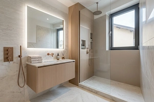 Casa se preda finisata - 4 bai -3 dormitoare - curte - parcare - metrou Păcii - imagine 8