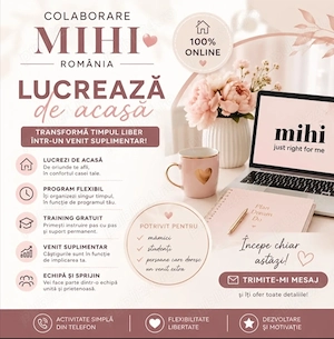 Colaborare online   Fără experiență, cu suport pas cu pas