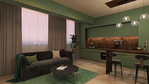 Design interior de la 15   mp   randări 3D și proiect complet