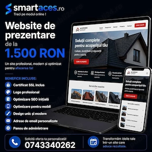 Creare website de prezentare si magazin online