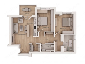 3 camere Pipera | Chiriaș deja în apartament – Încasezi chiria din prima zi! - imagine 12