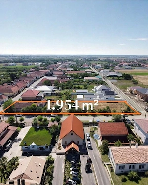Teren 1.954 mp cu 3 fronturi stradale | Giarmata Vii