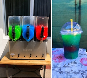 Aparat granita HOSK original   3 cuve x 12L   stare foarte bună