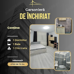 Închiriez garsonieră zona Soarelui 