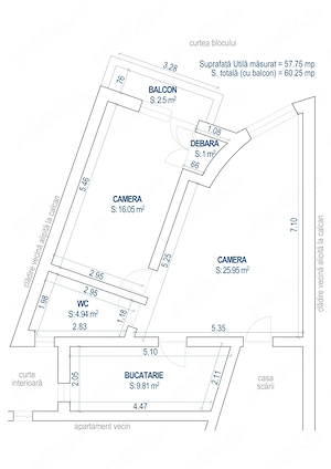 Chirie in centru bloc nou apartament nou - zona Judecatorie-Satu Mare