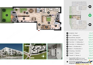 Premiera in judetul Covasna! Apartament NZEB A+, gradina proprie, 111 mp, terase generoase - imagine 8