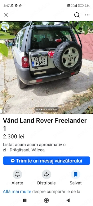 Vând land ROVER freelender1