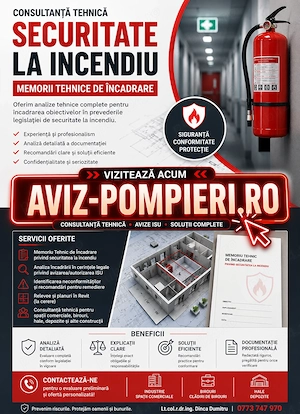 Consultanță PSI   Memorii Tehnice de Încadrare | Analiză Securitate la Incendiu