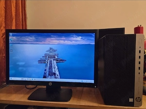 Calculator HP ProDesk i3 cu monitor led 21,5 Windows 11 Pro licenta