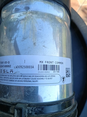 Perne aer Bilstein pentru Tesla MS și MX
