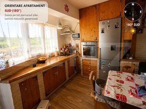 Apartament 3 camere, 56.41 mp, balcon, parcare subterana, Baciu, Petrom - imagine 2