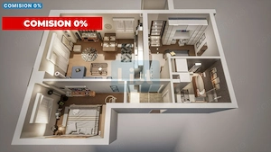 Comision 0%! Apartament cu 3 camere, 63mp utili!!!