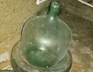 Damigeană de 50 litri din sticlă vintage