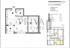 Apartament 2 camere, parcare inclusa, lift - imagine 20