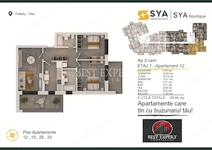 Apartament 3 camere cu Parcare Bonus la av 50% | Ansamblu nou P+4 | Comision 0% - imagine 2
