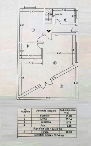 Vanzare apartament 2 camere in vila cu curte delimitata, Buftea-Flamanzeni - imagine 7
