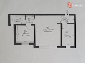 Apartament cu 3 camere, 65 mp utili, mobilat-utilat - Giroc - imagine 14